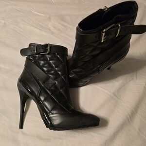 Burberry Black Quilted Ankle Boots